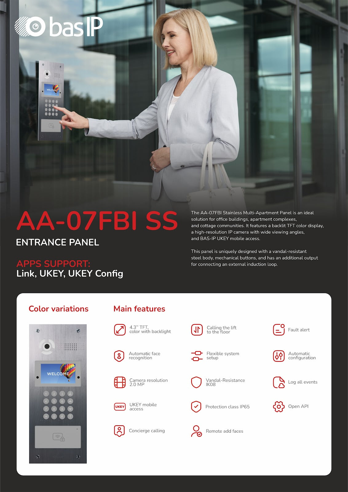AA-07FBI Acier inoxydable