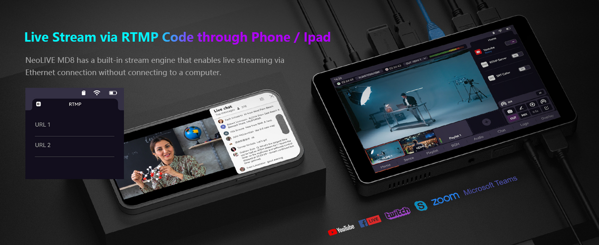 Sprolink NeoLIVE MD8 mobiles Live-Streaming-Studio – Ansicht 7
