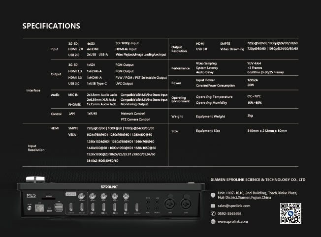 Sprolink NeoLIVE ME5 4K Touch-Broadcast-Switcher – Ansicht 8