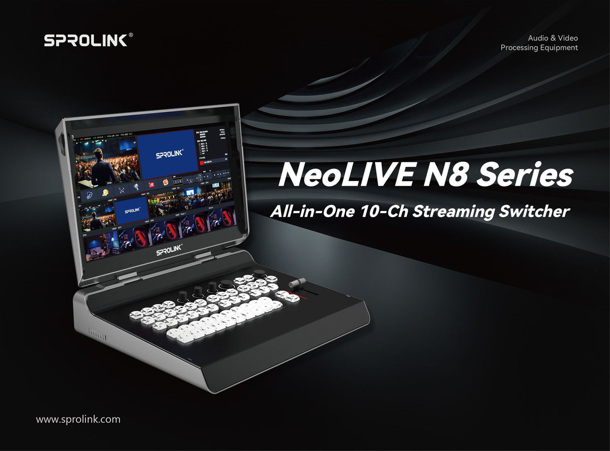 Sprolink NeoLIVE N8S All-in-One 10-Kanal Streaming-Switcher