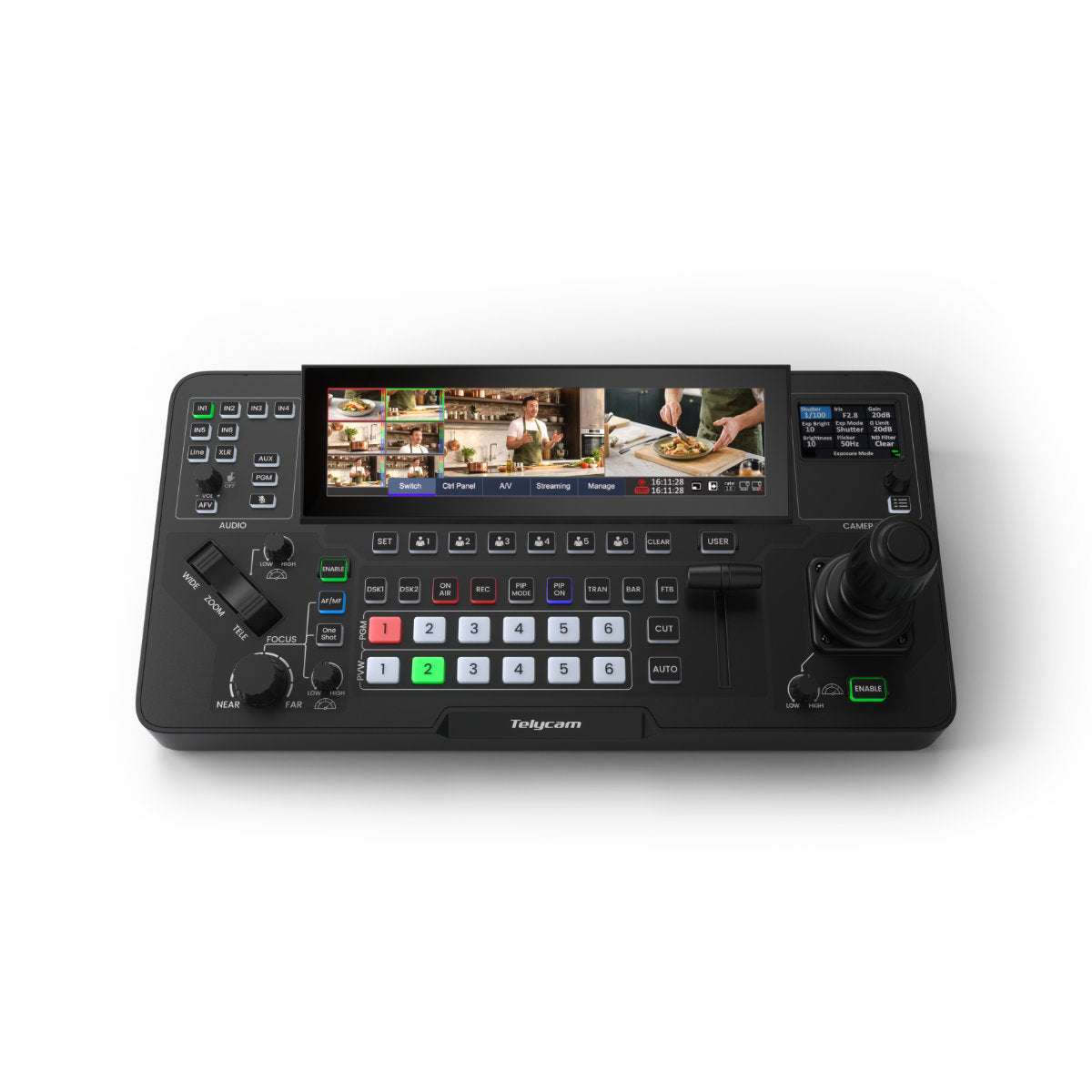 Telycam Mix One Touchscreen und Joystick
