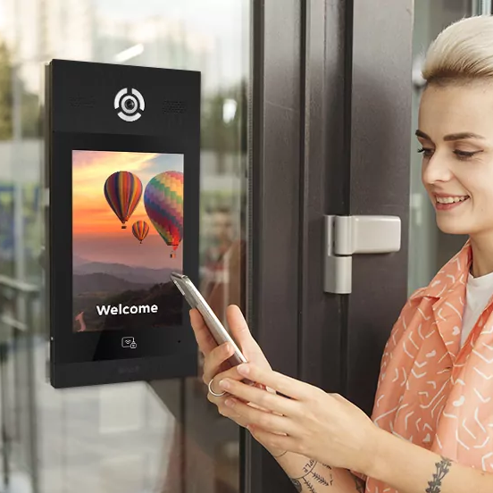 BasIP AA-14FB IP video intercom with touchscreen