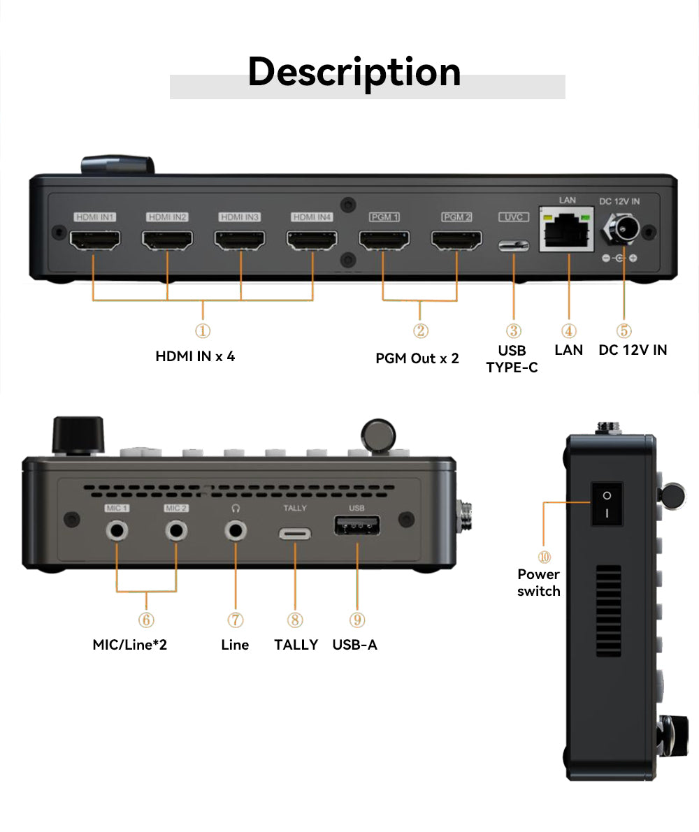 Kato Vision KT-KD10 HDMI Switcher