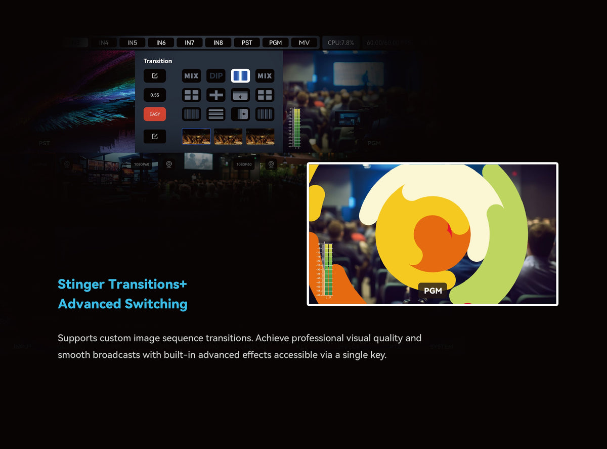 Sprolink ME-NDI 8-Kanal NDI Produktions-Switcher – Ansicht 8