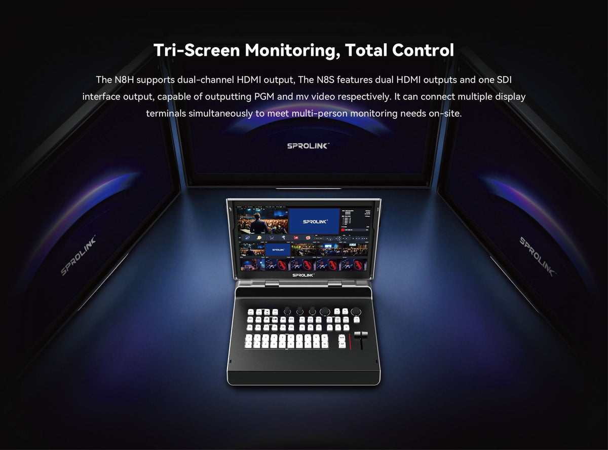 Sprolink NeoLIVE N8 All-in-One 10-Kanal Streaming-Switcher – Ansicht 7