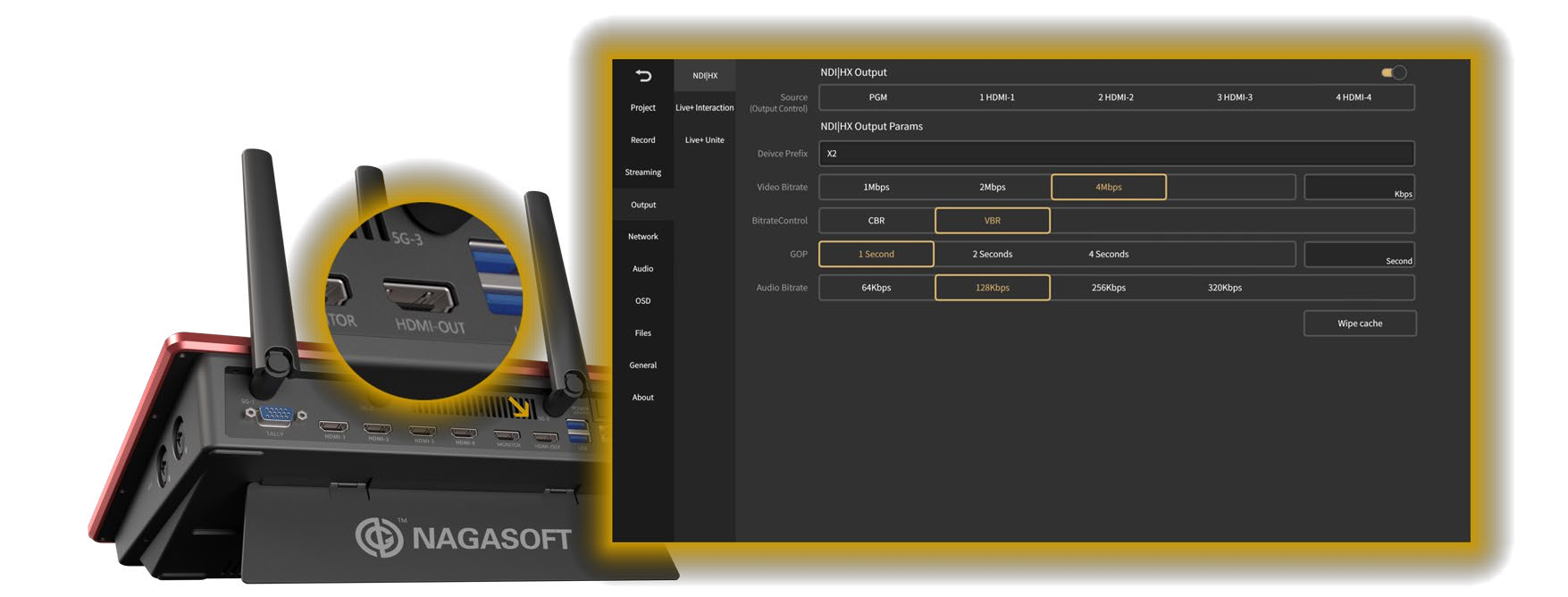 Nagasoft NSCaster X2 Live-Produktions-Tablet